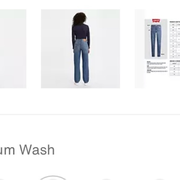 Levi’s Low Pro Straight Destructed Jeans - Picture 4 of 12